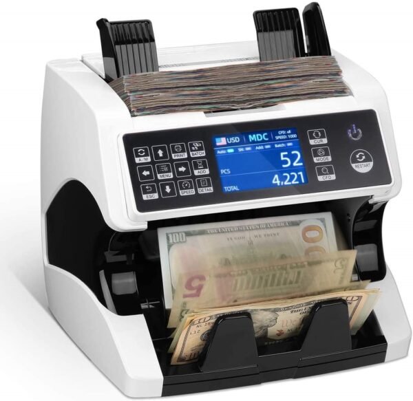 BELDON - CASH COUNTING MACHINE MULTI - CURRENCY MIX VALUE COUNTING MACHINE ( SINGLE POCKET ) - BN-MC009V